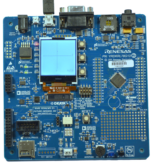 RL78/G13 demonstration board